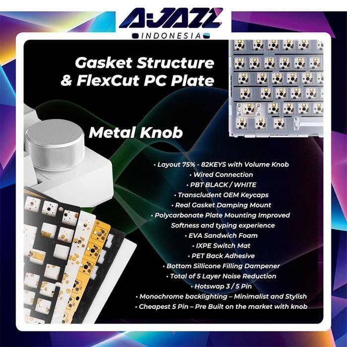 [Expert] Ajazz AK820 GTS 75% Mechanical Keyboard Wired RGB