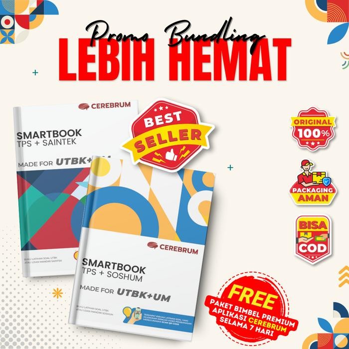 

Ready PROMO PAKET HEMAT 2 BUKU SNBT 2025 SAINTEK+SOSHUM