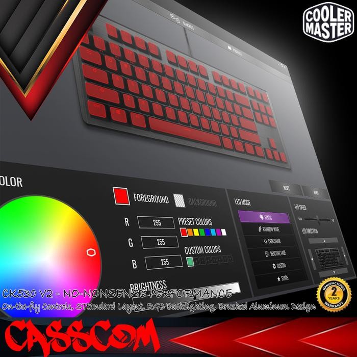 [Expert] Cooler Master CK530 V2 TKL RGB Mehcanical Keyboard Gaming CK-530