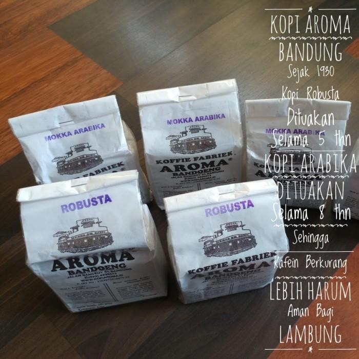 (Allthebest) Kopi Aroma Bandung Kopi Robusta 250 gr Biji Kopi Robusta Roasted