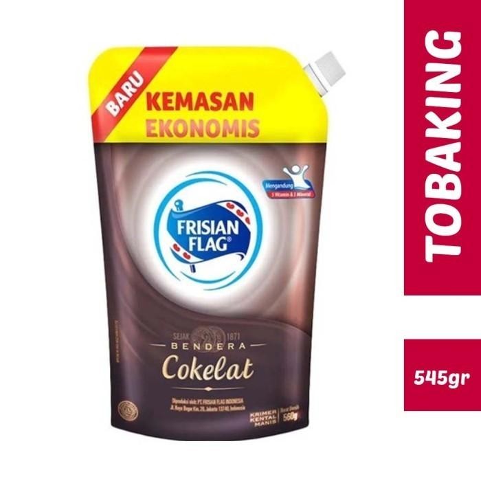 (Allthebest) Susu kental manis Bendera Frisian Flag Cokelat pouch 560gr
