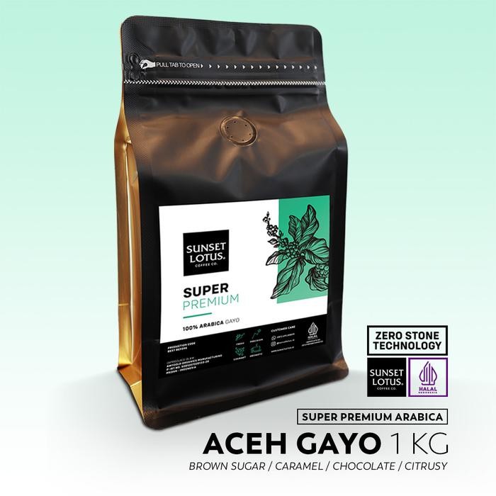 

SUNSET LOTUS SUPER PREMIUM ARABIKA GAYO 1 KG