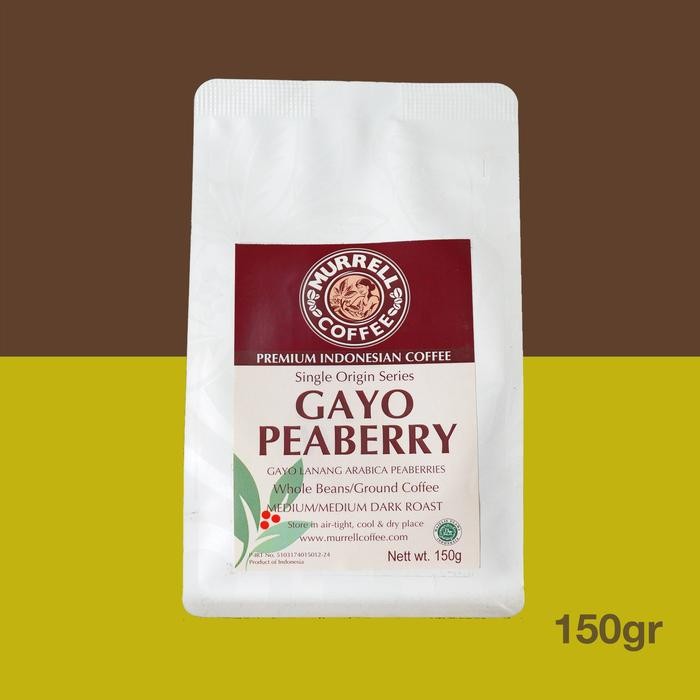 

GAYO PEABERRY KOPI LANANG ARABICA SPECIALTY PREMIUM BIJI BUBUK MURRELL COFFEE