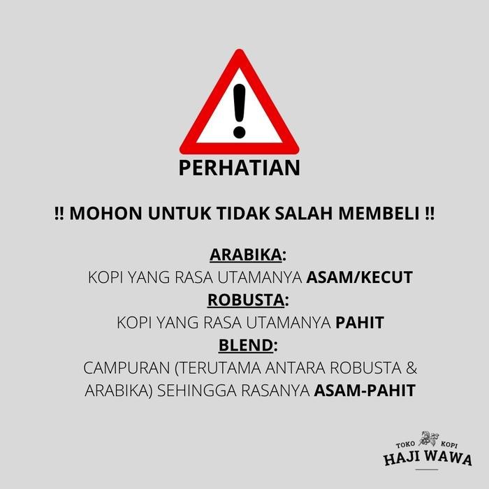 

SPESIAL BLEND - FULL ARABIKA / 100% ARABIKA BLEND - TOKO KOPI HAJI WAWA - KOPI BUBUK, BIJI KOPI,