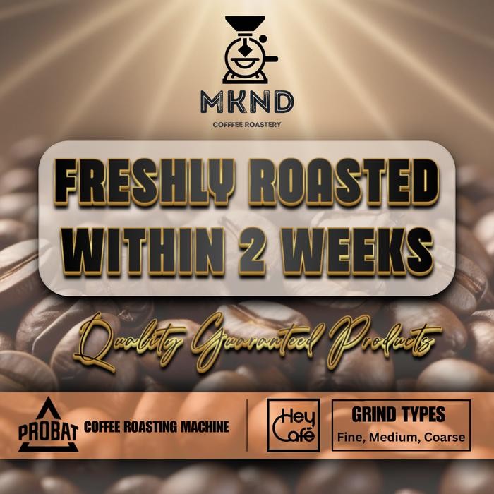 

KOPI ARABIKA COLOMBIA DECAF 200 GRAM IMPORTED BEANS MKND COFFEE ROASTERY