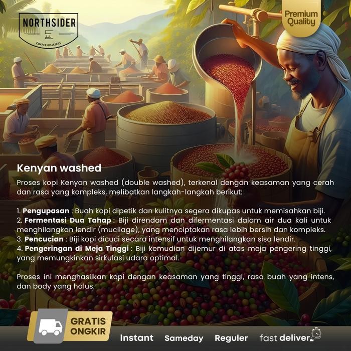 

NORTHSIDER KOPI ARABIKA KENYA KIARAGANA AA KENYAN-WASHED COFFEE