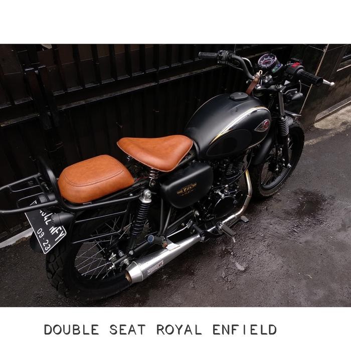 Terlaris Jok Motor Kawasaki W175 Double Seat Royal Enfield Design