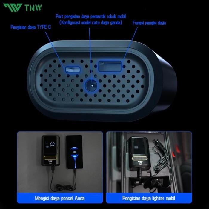 Promo Tnw Pompa Angin Portable Charging Unk Ban Mobil,Motor,Sepeda Listrik