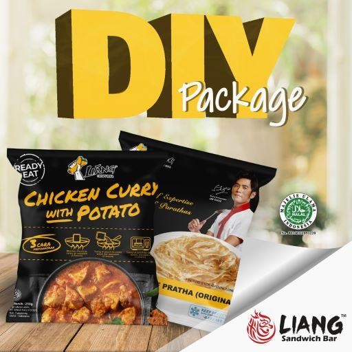

FREShBgt- DIY Pack (Frozen Paratha Original 5pcs + Chicken Curry Potato 250g)