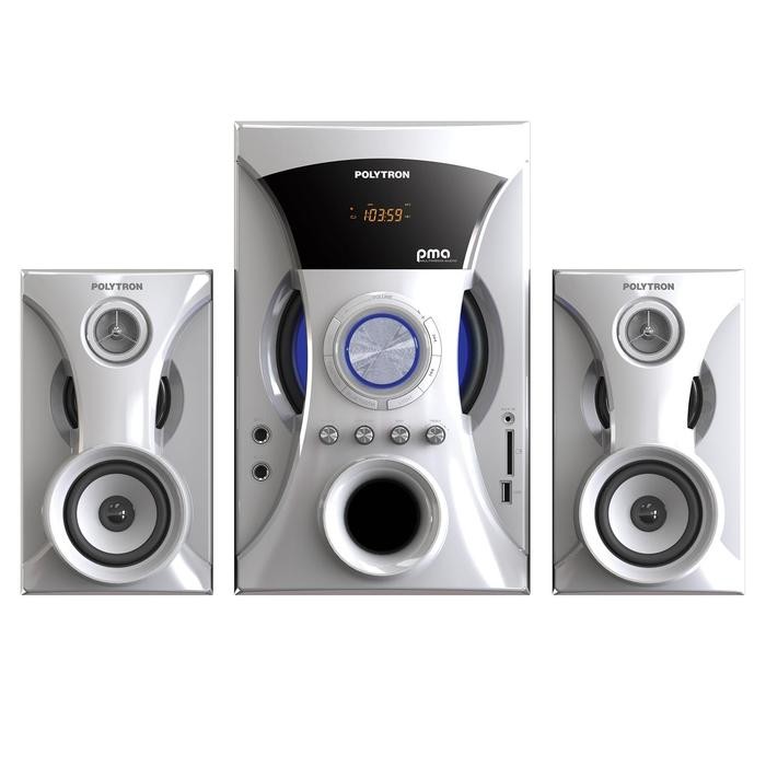 Speaker Polytron Salon Aktif Bluetooth Radio Karaoke Putih