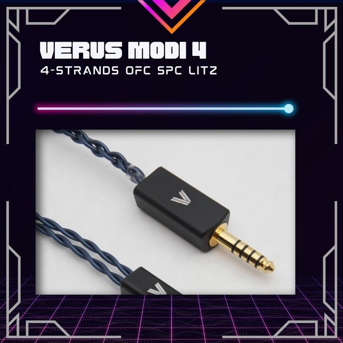 Verus Modi 4 Ofc Spc Litz In Ear Monitor Earphone Cable / Kabel