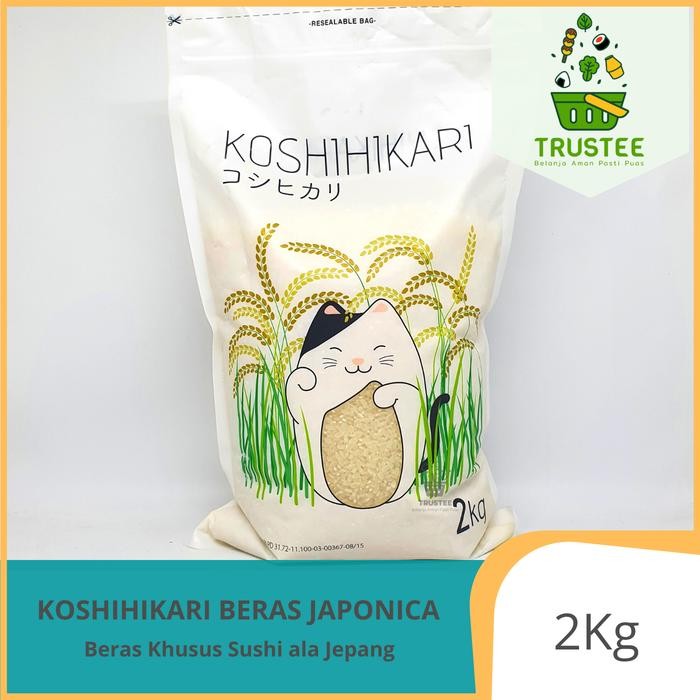

FREShBgt- Koshihikari Beras Sushi Jepang / Japanese Japonica Rice Grain 2kg