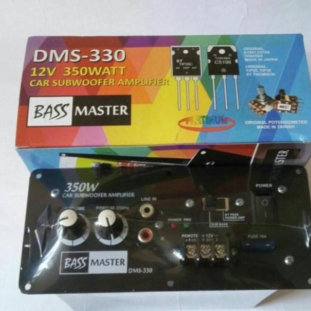 New Power Kit Bass Monoblock Bass Master Dms-330 350Awatt