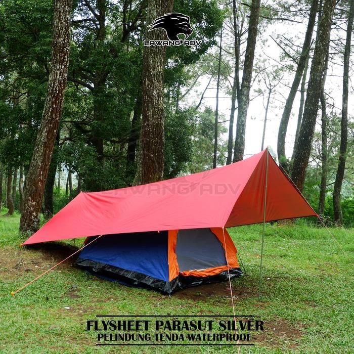 flysheet 4x6 / flysheet 400x600 cm flysheet waterproof penutup tenda