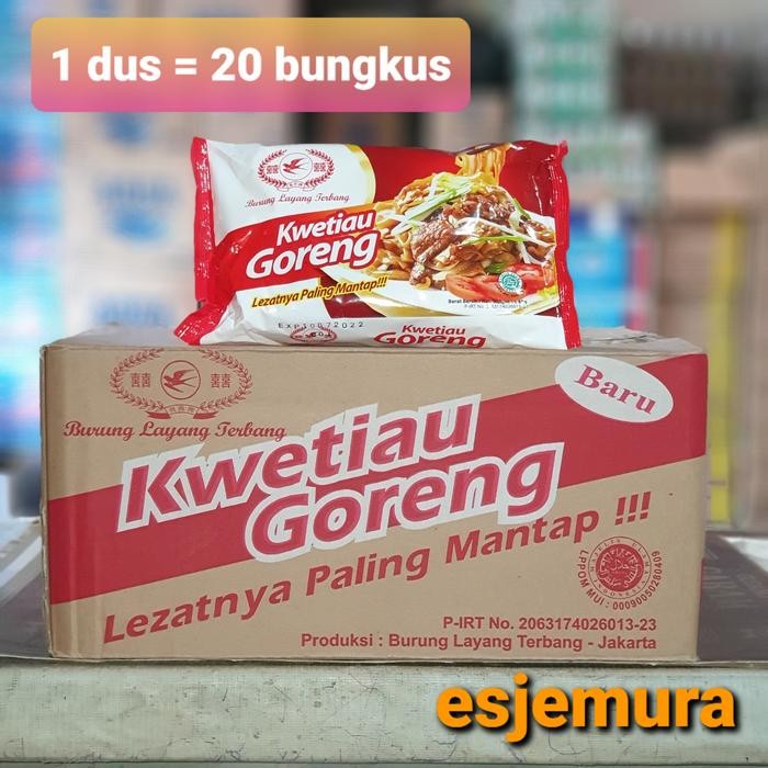 

Kwetiau Goreng / Kuah / Siram Burung Layang Terbang Per Dus Gratis Ongkir