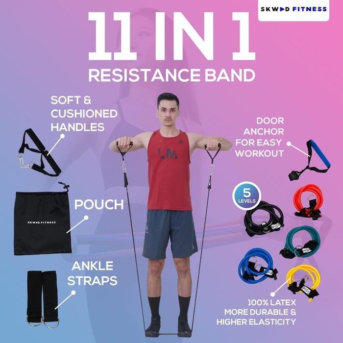 11 In 1 Resistance Band / Resistance Band Tubes / Resistance Band
