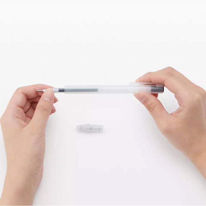 

Muji 0.3 / 0.38mm Smooth Gel Ink BallPoint color Pen Knock Type - pulpen 0,3 / 0,38
