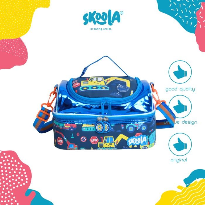 

Skoola Tas Bekal Lunch Bag Box Tempat Makan Anak Laki Laki Excavator Astronot Dosi Dino