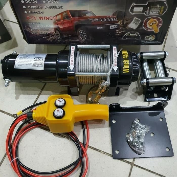 Murah Winch Atv Hoist 4500 Lbs Electric Winch 2200 Kg