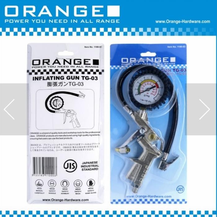 Orange Inflating Gun Tg03 Isian Angin 3Fungsi Model Italia