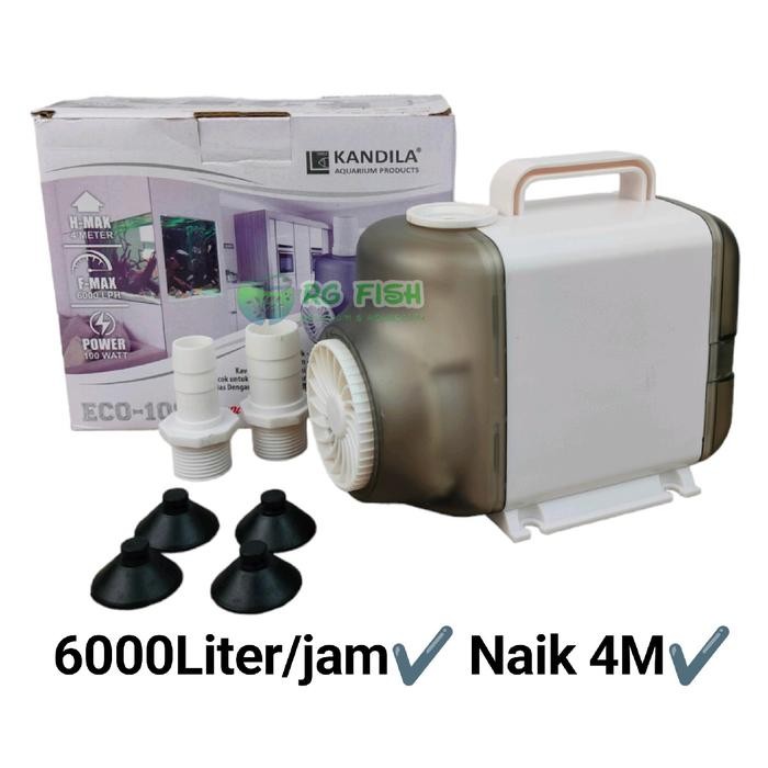 KANDILA 108 Pompa celup kolam koi 6000 liter per jam