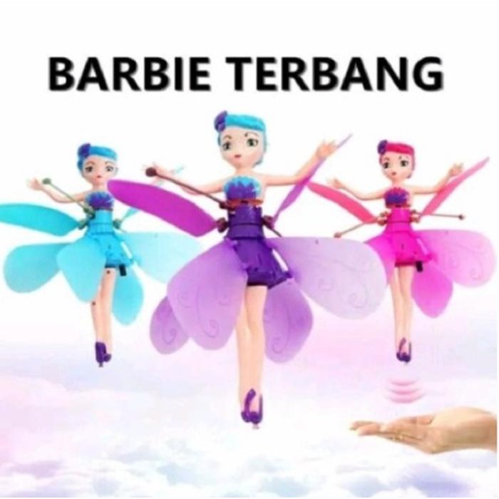 Kirei Gallery - Boneka Mainan peri Terbang Sensor Tangan Boneka Terbang mainan anak perempuan,