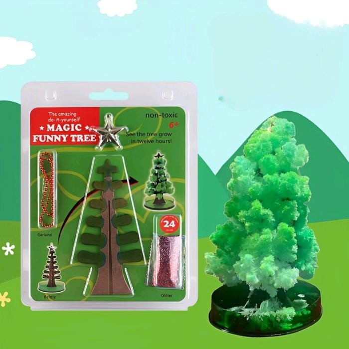 Star Pohon Sakura Ajaib Magic Cherry Paper Tree Growing Tree Pohon Sakura Ajaib Dekorasi Toys