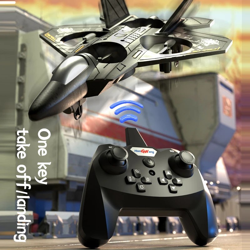 Rc Plane 2.4G Remote Control Fighter Six Axis Gyroscope Epp Foam With Led Indoor And Outdoor Simple