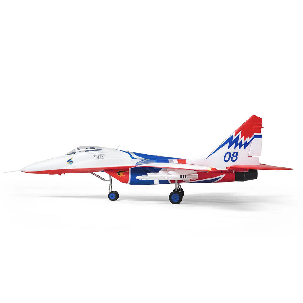 Blue Arrows Twin 64Mm Mig-29 Mig29 Pnp Rc Airplane Model Like A Real Aircraft High-Speed Assembly