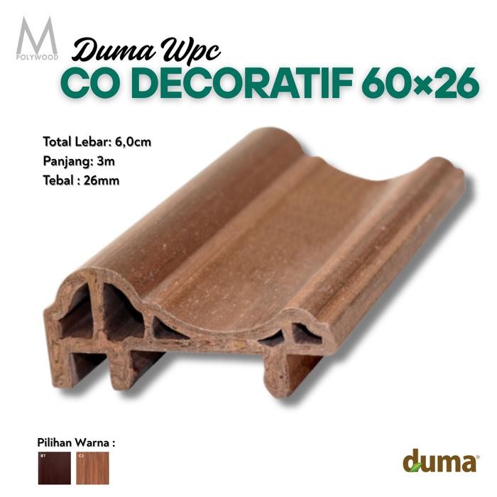 Lis DUMA WPC Click-On Decoratif (6026) / Lis Dinding / Wallmoulding - DUMA WPC WALL & CEILING PANEL
