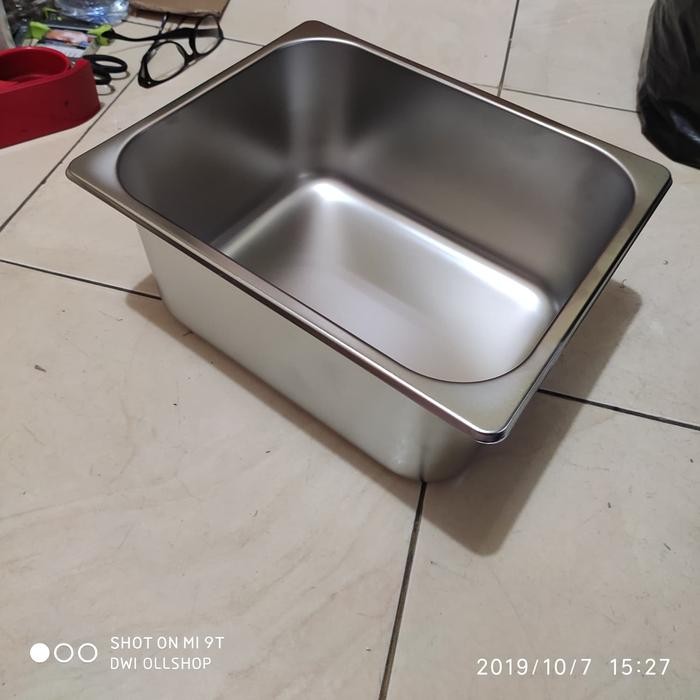 panci kotak deep fryer 6 liter stainless + tutup