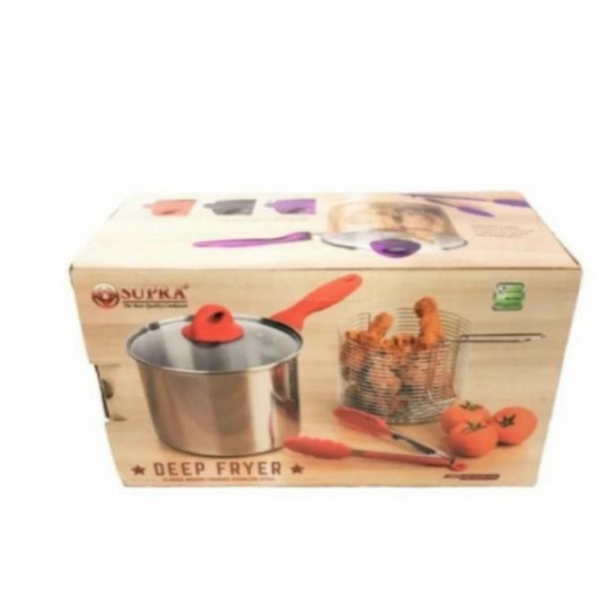 Deep Fryer Pan ( Panci Wajan Goreng Kentang Fried Chicken Serbaguna)