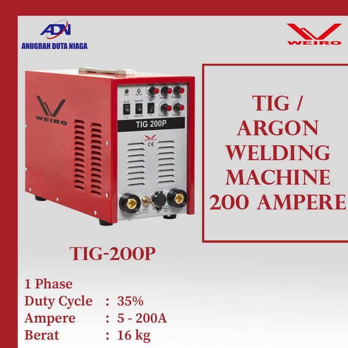 Terbaru Mesin Las Inverter Argon Tig Dc Pulse Weico Weiro Tig 200 P