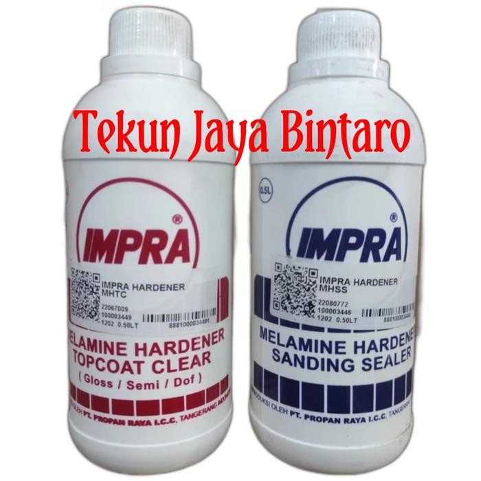 Impra hardener melamine atau sanding sealer *