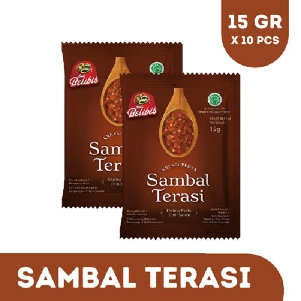

New SAMBAL TERASI DUA BELIBIS SACHET 15GR X 10PCS