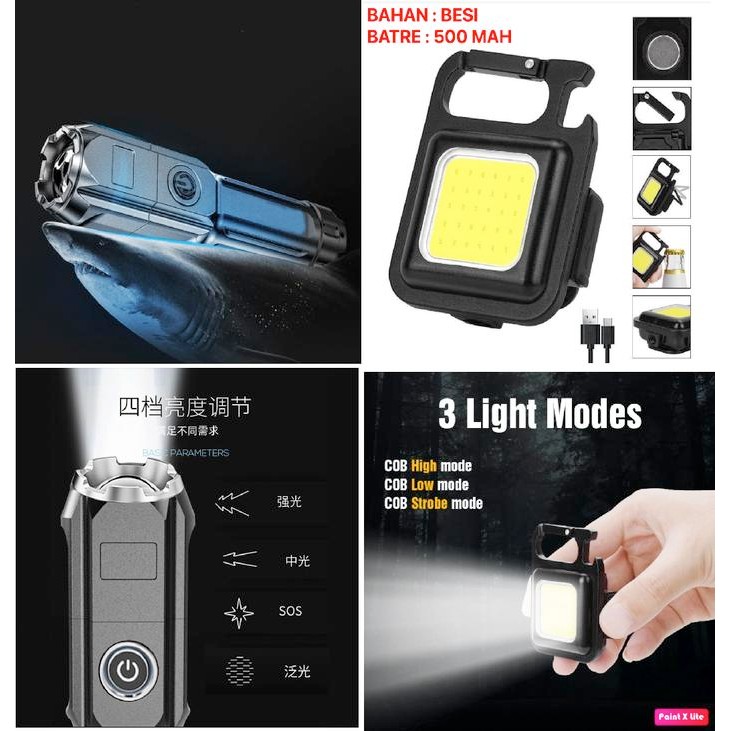 New Senter SWAT LED 36W / Senter LED Chargeable / Senter Cas / Batre Cas