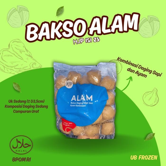 

Baso Alam super HJP isi 25 Bakso New