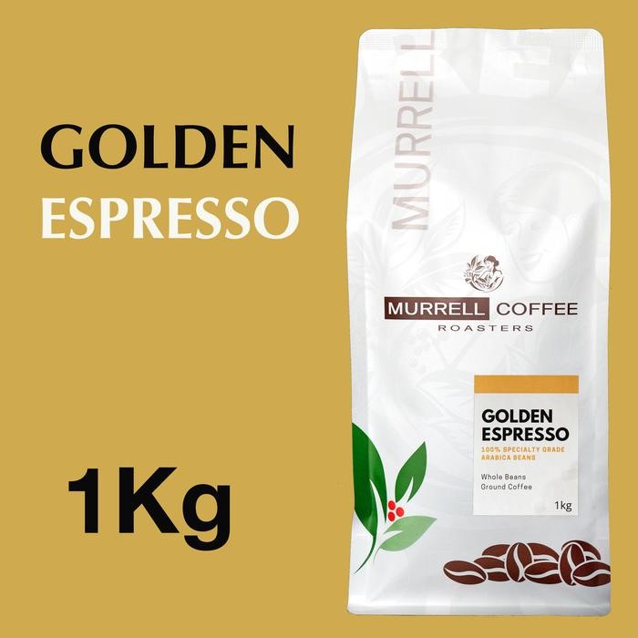 

PREMIUM 1 Kg GOLDEN ESPRESSO kopi arabica specialty blend biji bubuk MURRELL COFFEE
