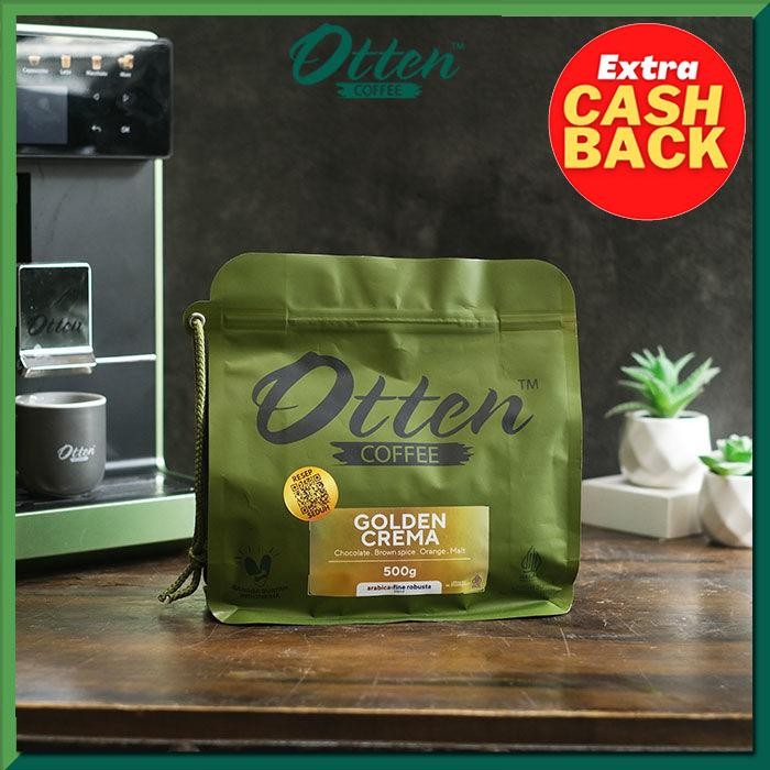 

PREMIUM Golden Crema - Kopi House Blend 500gr - Commercial Blend - Biji / Bubuk Kopi Otten Coffee