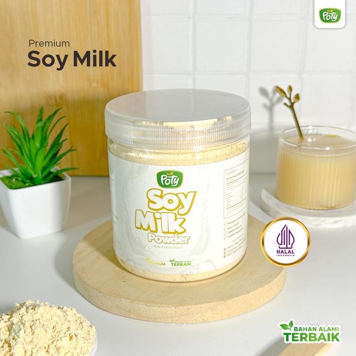 

PREMIUM Poty Soy Bean Milk Susu Kacang Kedelai Bubuk Powder Asli Tidak Langu Organik