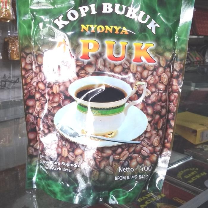 

PREMIUM Kopi bubuk Halus Nyonya Apuk Seulimeum Aceh 500 gram