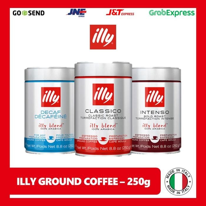 

PREMIUM illy Coffee 100% Arabica Kopi Bubuk Asli Italia Ground 250 gram