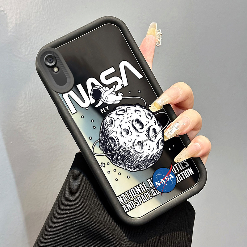 Casing Hp untuk Xiaomi Redmi 9A Redmi 9i Redmi 9T Redmi 9 Power Case Casing pola Astronot Kesing HP 