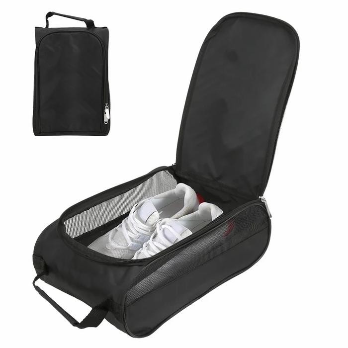 Sepatu Golf Bag Ritsleting Tas Olahraga Sepatu Case Golf