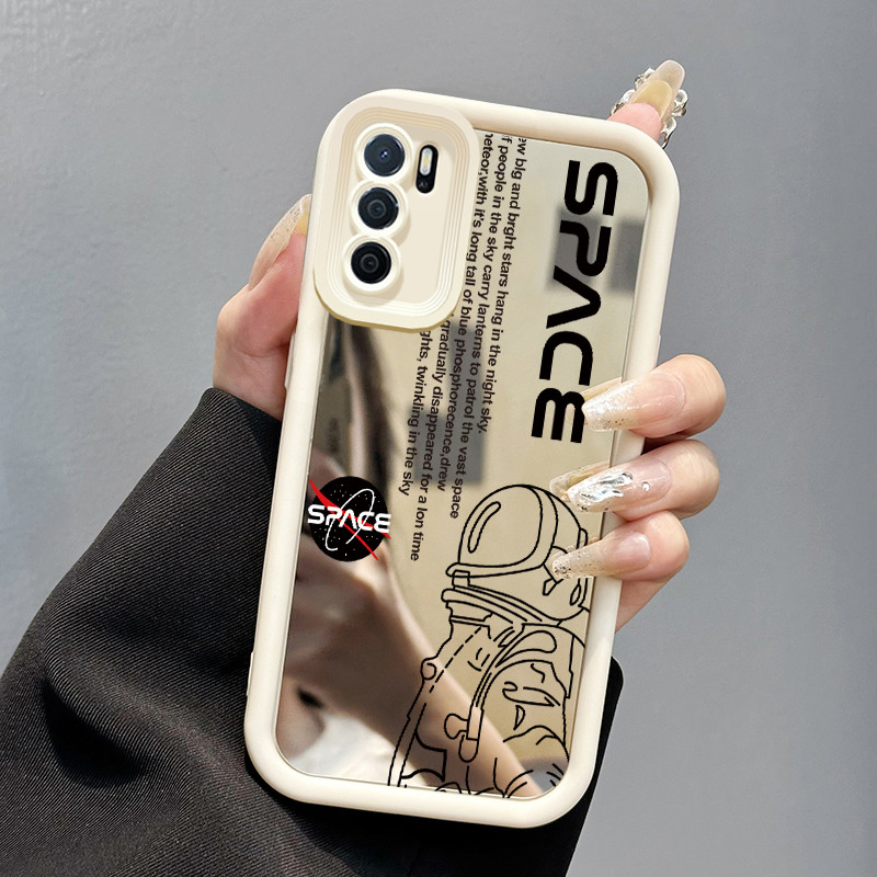 Casing Hp OPPO A16 OPPO A16s OPPO A54s Case cermin Softcase pelindung Cesing silikon Kesing pola Iko