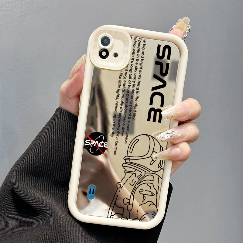 Casing Hp Realme C20 C20A C11 2021 C11 2020 Narzo 50I Case cermin Softcase pelindung Cesing silikon 