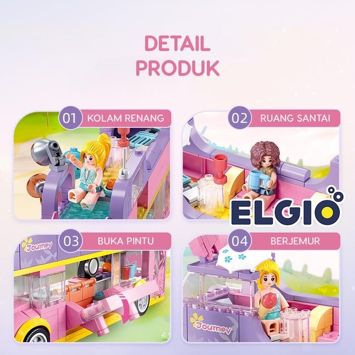 Sluban Bricks Mobil Rv Theater Car Music B1165