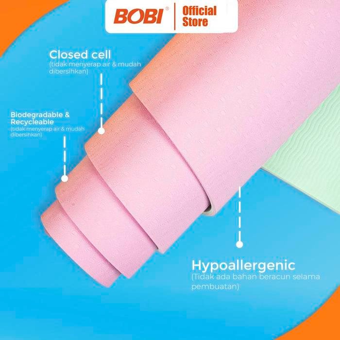 Yoga Mat / Matras Friendly Yoga Mat Anti Slip Tebal Premium #Gratisongkir