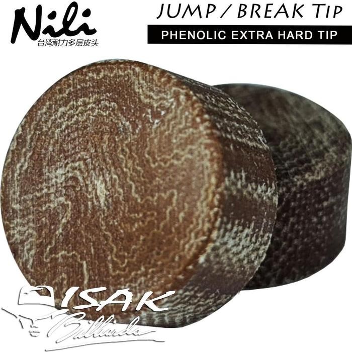BARANG TERLARIS Nili Phenolic Jump Break Tip - Extra Hard JB Cue Tips Loncat Billiard