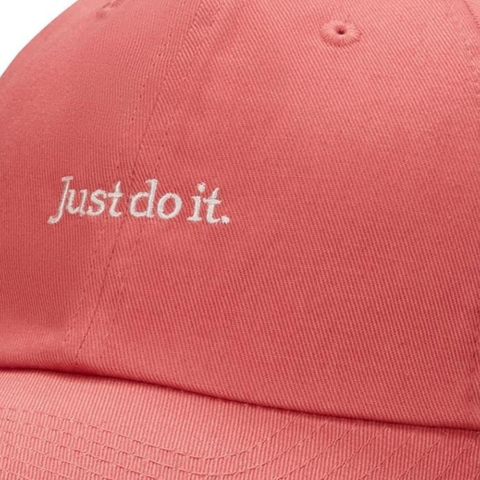 TERLARIS NIKE CLUB UNSTRUCTURED JDI JUST DO IT CAP FB5370-655 ADOBE GUAVA ICE TOPI ORIGINAL 100%